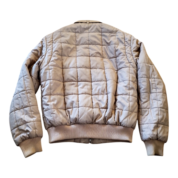 Men's Beige Quilted Jacket - Picture 2 of 11